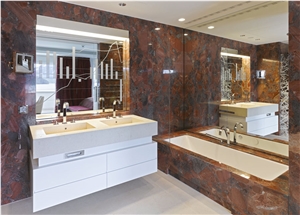 Rosso Marinace Granite Bathroom Design Rosso Marinace Granite Bathroom Design