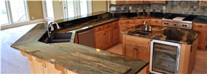Exotic Spectrus Granite Kitchen Countertop