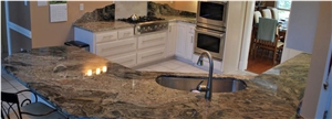 Golden Bordeaux Granite Countertop Golden Bordeaux Granite Countertop