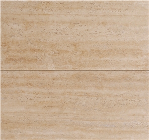 Cloudy Light Walnut Travertine Tiles