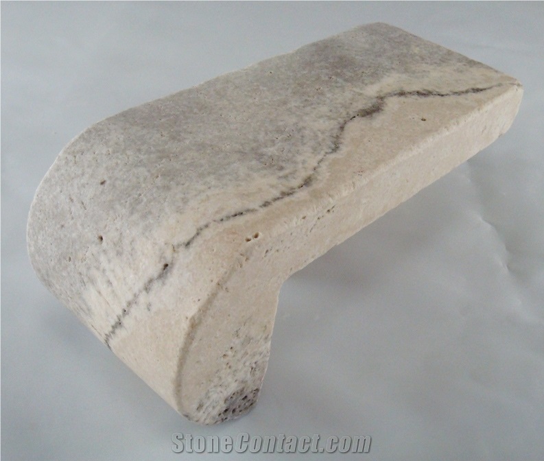 Tumbled Silver Travertine Remodel Edge Pool Copings