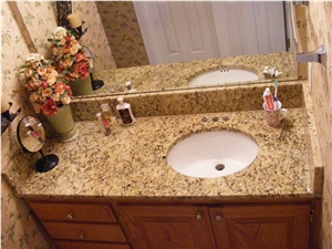 Giallo Santa Cecilia Granite Bathroom Top