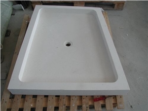 Biancone Apricena Limestone Shower Tray