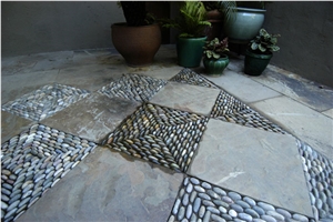 Malibu Sunrise Sandstone with Buff Pebbles, Beige Sandstone Pebbles