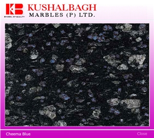 Cheema Blue Granite Slabs & Tiles, India Blue Granite