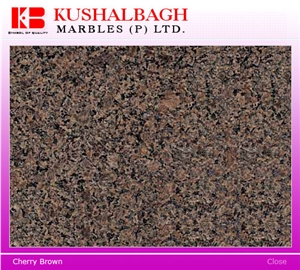 Cherry Brown Granite Slabs & Tiles Cherry Brown Granite Slabs & Tiles
