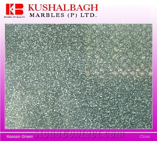 Hassan Green Slabs & Tiles, India Green Granite