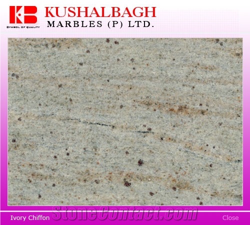 Ivory Chiffon Granite Slabs & Tiles