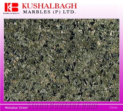 Mokalsar Green Granite Slabs & Tiles, India Green Granite