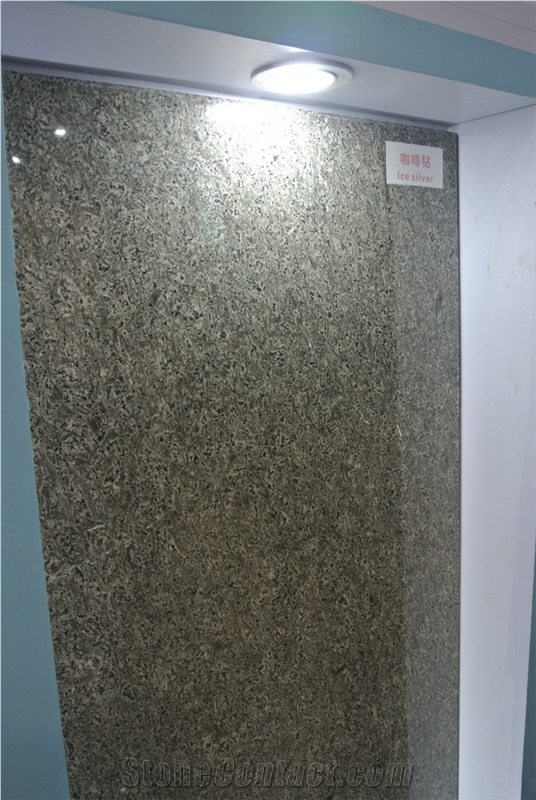 Ice Silver Brown Granite Slab & Tile, China Brown Granite