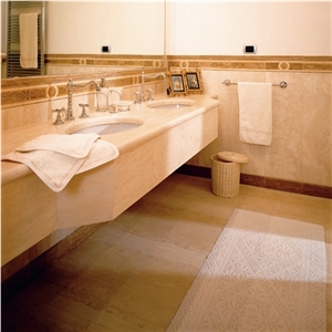 Travertino Navona Brushed Surface Bathroom Top, Travertino Navona Travertine