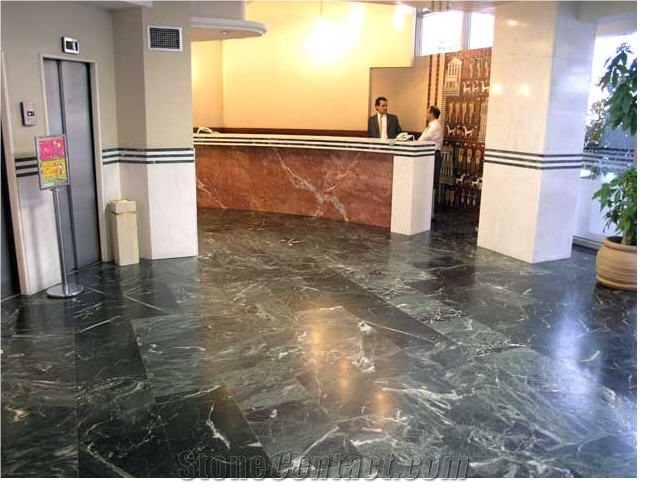 Tinos Green Marble Pavement