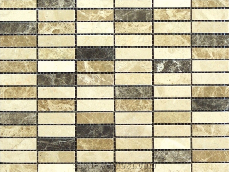 Emperador Mix Marble Mosaic - Polished