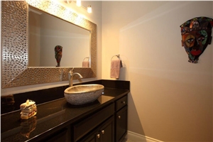 Absolute Black Granite Bathroom Countertop