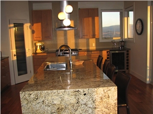 Residence Kitchen Countertop - Granite Golden Beach