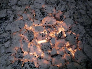 Grey Quartz Gem Stone Slab