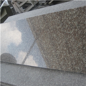 G664 Pink Porrino, Luoyuan Red, Brown Polished Granite Steps Stairs, Round Bullnose Edge with Anti Slip, Riser and Treads Desk Staircase, Quarry Owner Factory Lowest Prices Good Quality Polish Degree