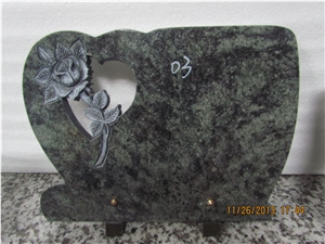 Chinese Factory Oliver Green Granite Line Carving Memorial Plaques, Chinese Green Granite Memorials Chinese Factory Oliver Green Granite Line Carving Memorial Plaques, Chinese Green Granite Memorials