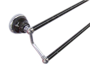 Granite Double Towel Bar Emerald Pearl,Stone Finis, Emerald Pearl Green Granite Bath Accessories