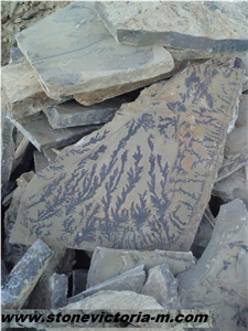 Fossil Stone, Brown Quartzite Flagstone