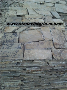 Fossil Stone, Brown Quartzite Flagstone
