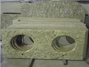 Giallo Ormetal Granite Bathroom Vanity Tops
