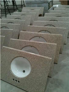 Rusty Yellow Granite Bathroom Vanity Tops