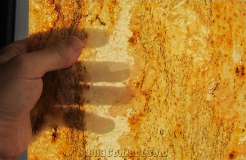 Translucent Stone Granite Veneer Slabs & Tiles