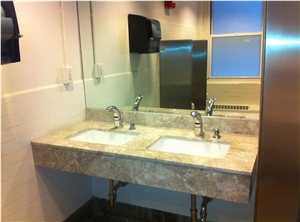 Castanho Emperador Claro Marble Vanity Top