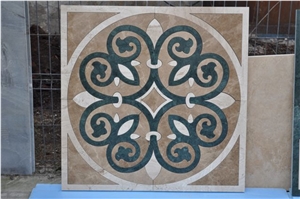 Daino Reale, Emperador Dark Beige Marble Medallions
