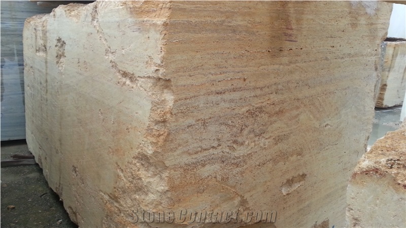 Yellow Travertine Slabs, Travertino Amarillo