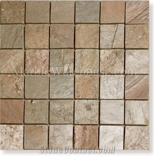 Copper Slate Mosaic 2"X2"