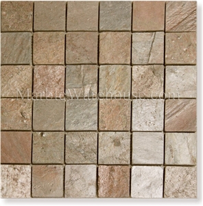 Copper Slate Mosaic 2"X2"