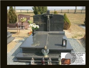 Raven Black Granite Monument