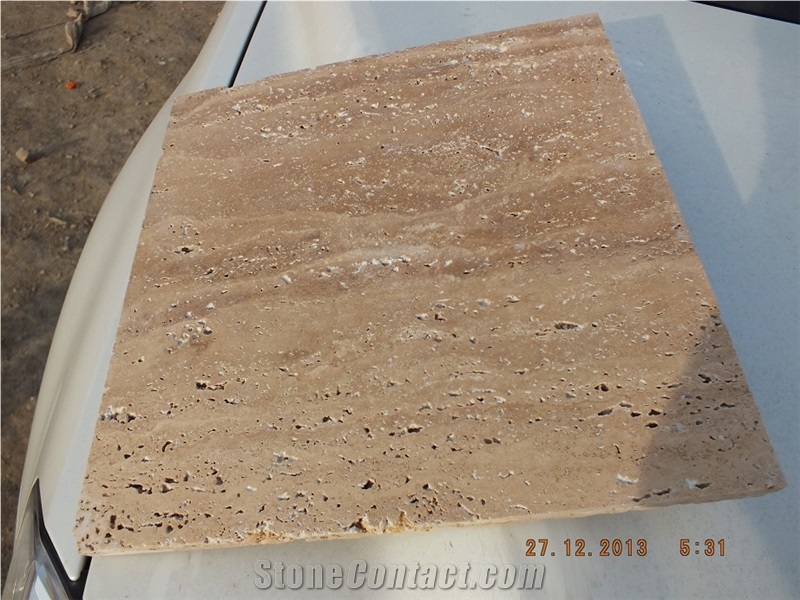 Arkeo Walnut / Noche Travertine Block, Turkey Brown Travertine