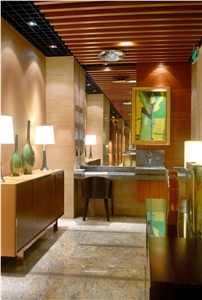 Golden Crystal Granite Floor Tiles, China Yellow Granite