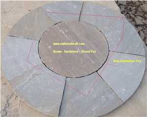 Autumn Brown Sandstone Circle, Brown Sandstone Circle