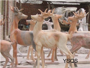 Life Size Animal Deer Marble Sculptures Life Size Animal Deer Marble Sculptures