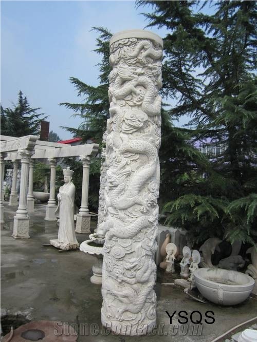 Ornamental Stone Marble Columns