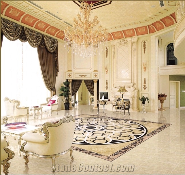 Amasya Beige Laminated Marble Tiles, Turkey Beige Marble