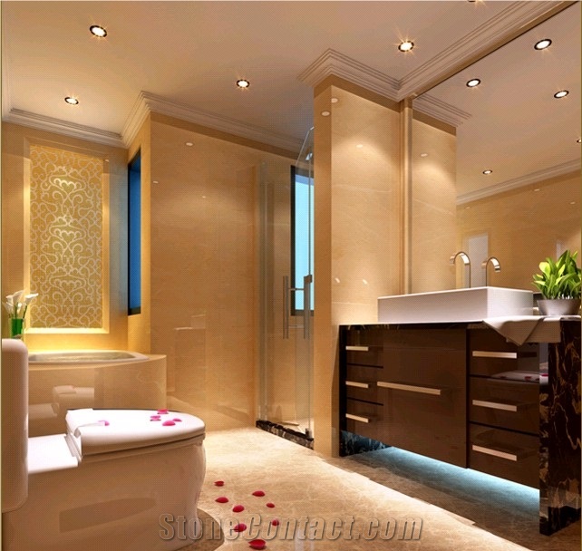 Imperial Light Laminated Marble Tiles, China Light Emperador Marble