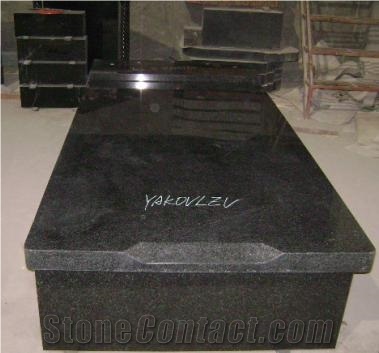 Dl Black Granite Tombstone, Shanxi Black Granite Monuments
