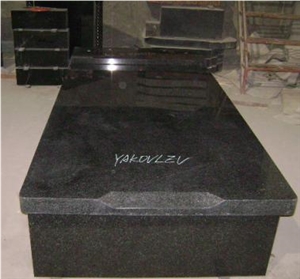 Dl Black Granite Tombstone, Shanxi Black Granite Monuments