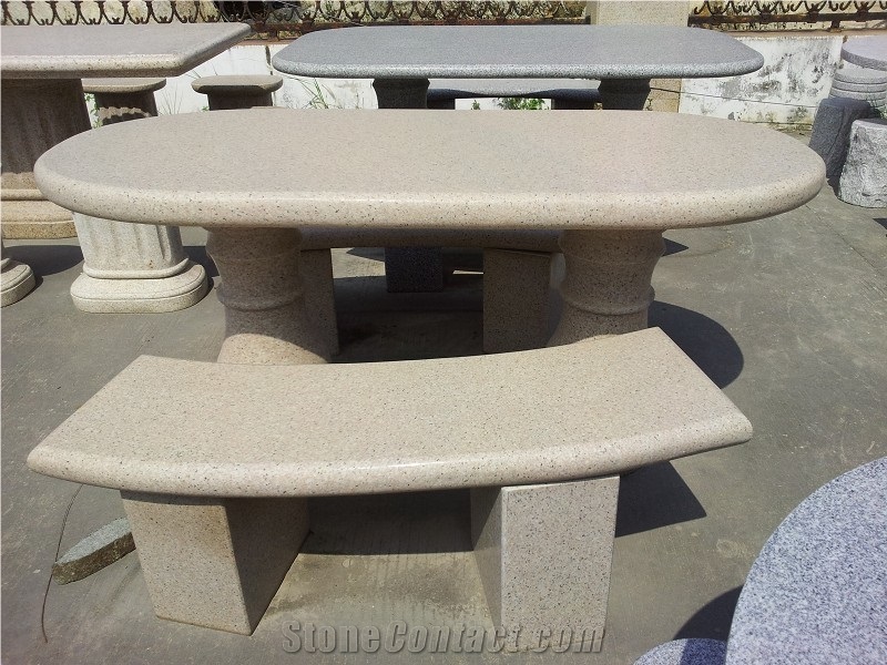 G682 Granite Garden Bench, Stone Bench