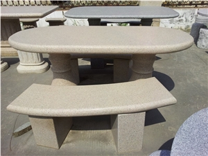 G682 Granite Garden Bench, Stone Bench