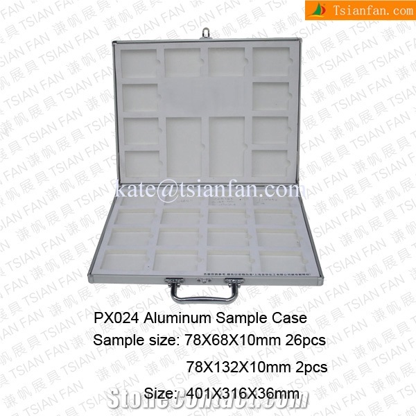 Px024 Tsianfan Portable Aluminum Suitcase to Show Stone on Fair