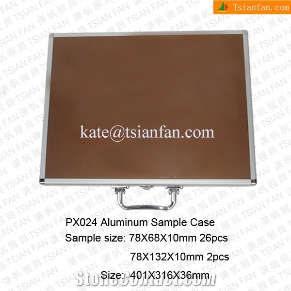 Px024 Tsianfan Portable Aluminum Suitcase to Show Stone on Fair