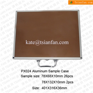 Px024 Tsianfan Portable Aluminum Suitcase to Show Stone on Fair