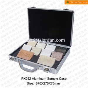 Px052 Customized Portable Aluminum Sample Box to Take Part in Stone Fair