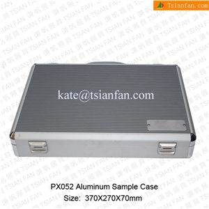 Px052 Customized Portable Aluminum Sample Box to Take Part in Stone Fair